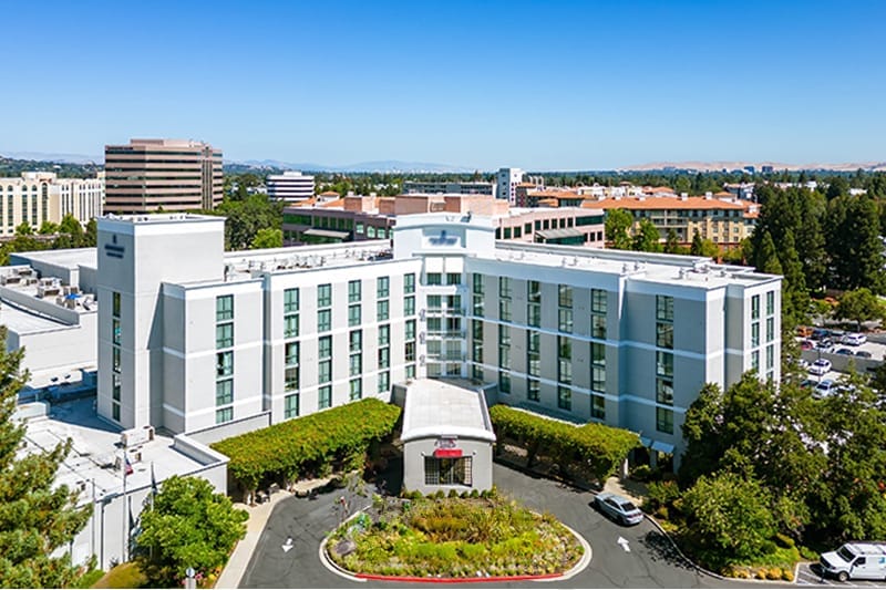 Image of a commercial property taken from a drone.